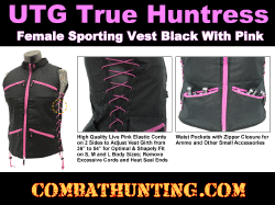 UTG True Huntress Female Sporting Vest Black/Pink