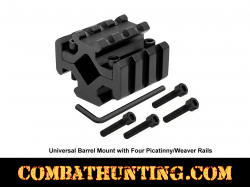 Universal Barrel Mount with Four Picatinny/Weaver Rails