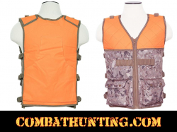 Camo Blaze Orange Hunting Vest-Upland Bird Vest