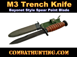 US M3 1943 Trench Knife With Sheath