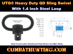 UTG Heavy Duty QD Sling Swivel 1.4" Loop Steel