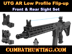 UTG Low Profile Flip-Up Front & Rear Sight Set (MNT-KIT)