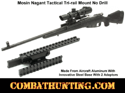 UTG® Mosin Nagant Tactical Tri-rail Mount No Drill