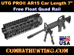 UTG PRO AR15 Car Length 7 Free Float Quad Rail