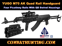 UTG PRO Made In USA Yugo M70 AK Quad Rail Handguard