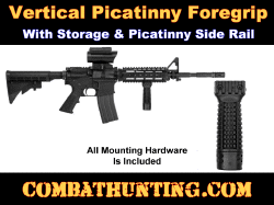 Vertical Picatinny Foregrip With Storage