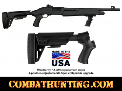 Weatherby-PA-459-6 Position Adjustable Tactical Stock Black