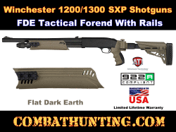 Winchester 1200 1300 SXP Shotguns ATI Tactical Forend with Picatinny Rails FDE