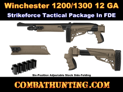 Winchester 1300/1200 Folding Stock and Forend In Flat Dark Earth