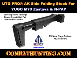 UTG® PRO AK Side Folding Stock for Yugo Pattern Receivers Zastava M70 N-PAP