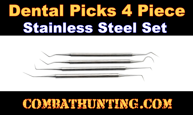 DS  4X/lot Stainless Steel Rifle Cleaning tool kit,Gun Cleaning Pick Brush DSUK 