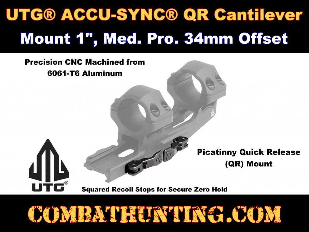 UTG ACCU-SYNC QR Cantilever Scope Mount 1