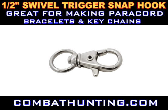 256-1 Lobster Clasp 1/2 Swivel Trigger Snap Hook Nickel