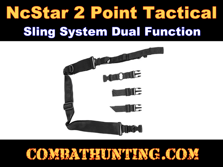NcStar 2 Point Tactical Sling Black style=