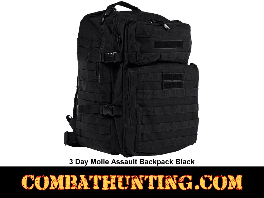 3 Day Molle Assault Backpack Black style=