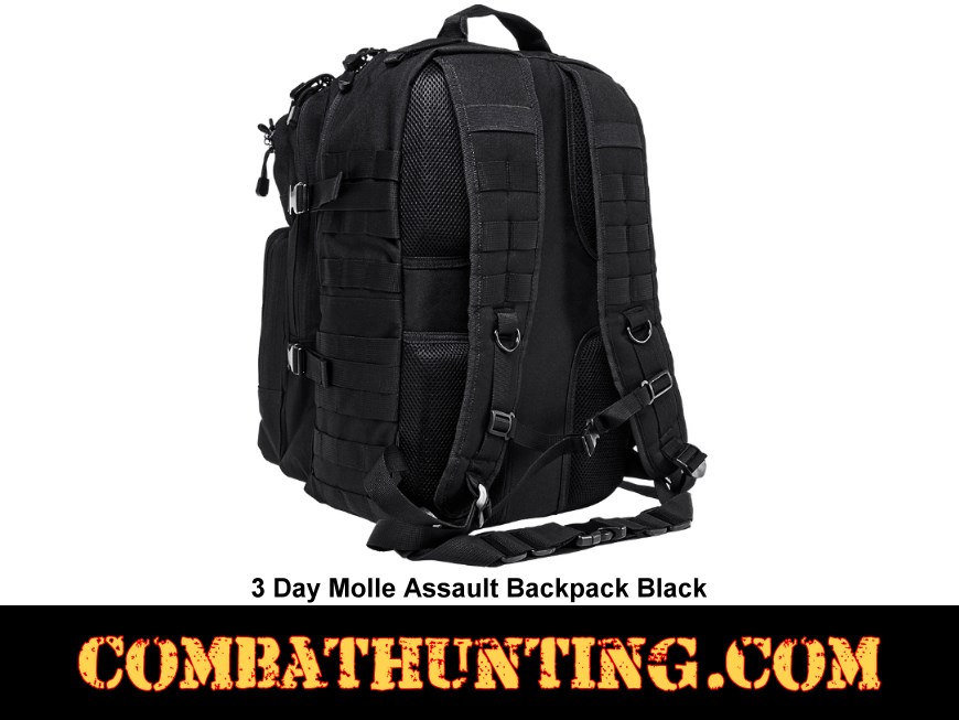 3 Day Molle Assault Backpack Black style=