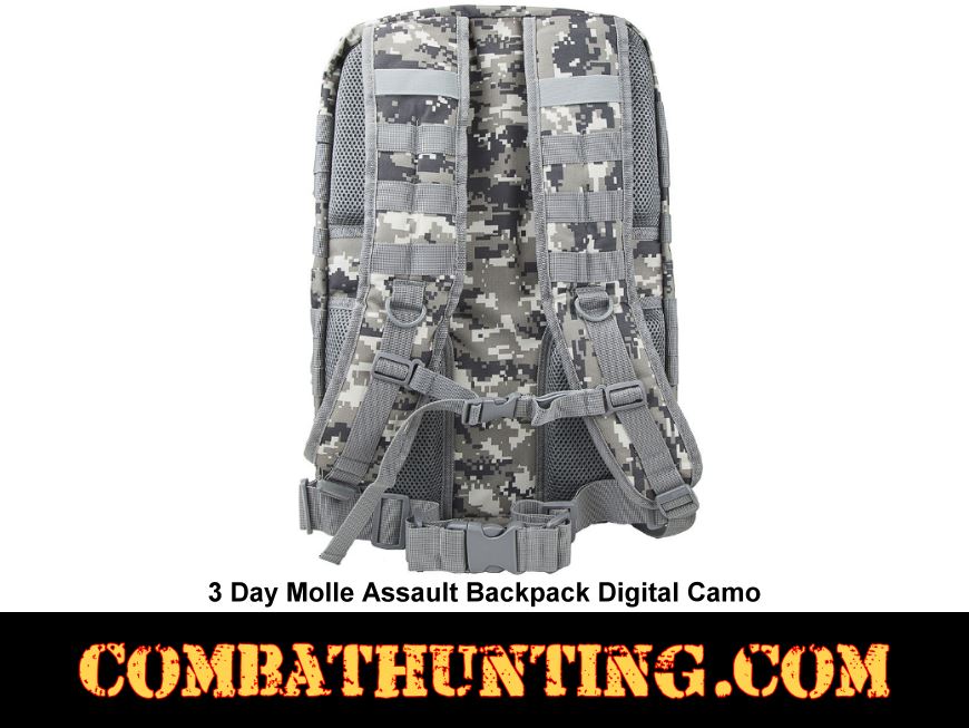 3 Day Molle Assault Backpack Digital Camo style=