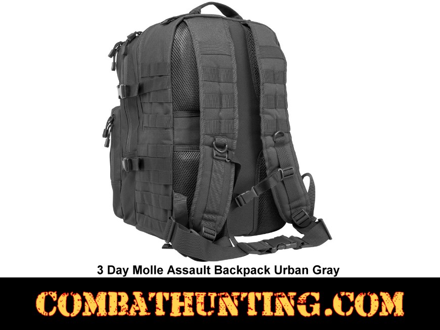3 Day Molle Assault Backpack Urban Gray style=