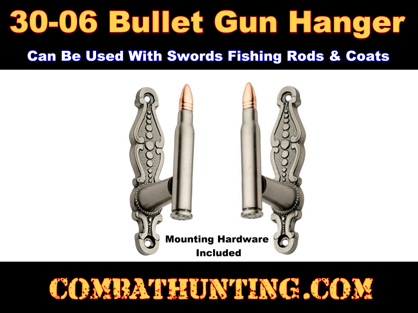 Wall Mount Gun Rack Hanger Hooks Decorative Bullet Hooks style=