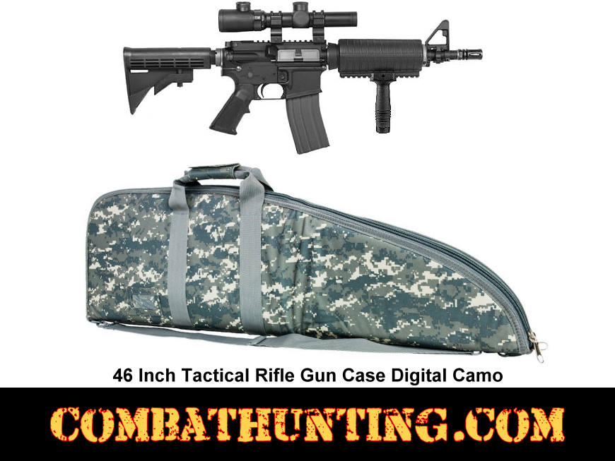 46 Inch Tactical Rifle Gun Case Digital Camo style=