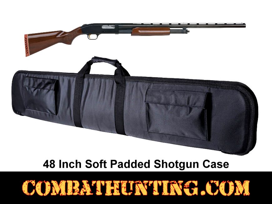 48 Inch Shotgun/Rifle Case Soft Padded Black style=