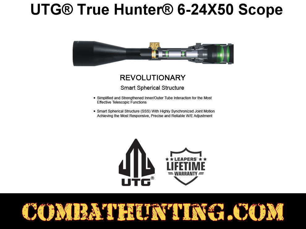 UTG True Hunter 6-24X50 Scope | SCP-U6245AOIEW Combat Hunting