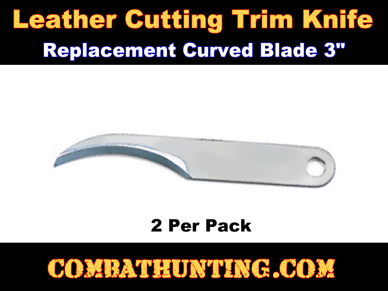 65-2977-2PK Leather Cutting Trim Knife Replacement Curved Blade - Leather  Working Tools