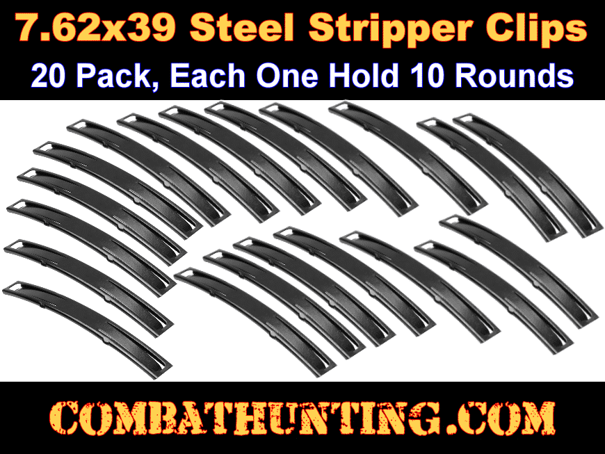7.62x39 Steel Stripper Clips 20 Pack style=