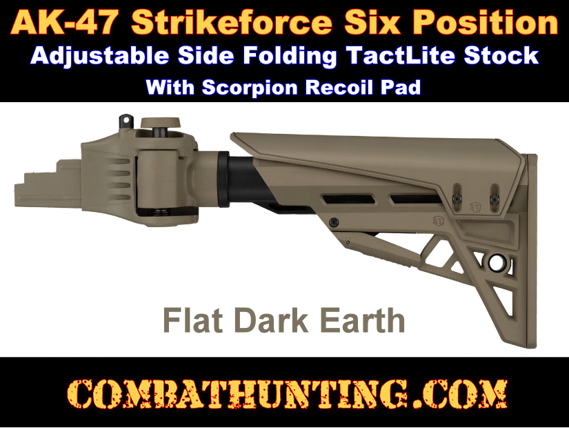 AK-47 Side Folding Stock Flat Dark Earth style=