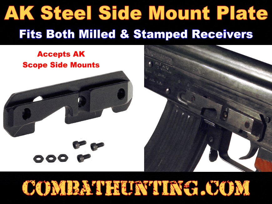 UTG AK47 Steel Dovetail Side Plate style=