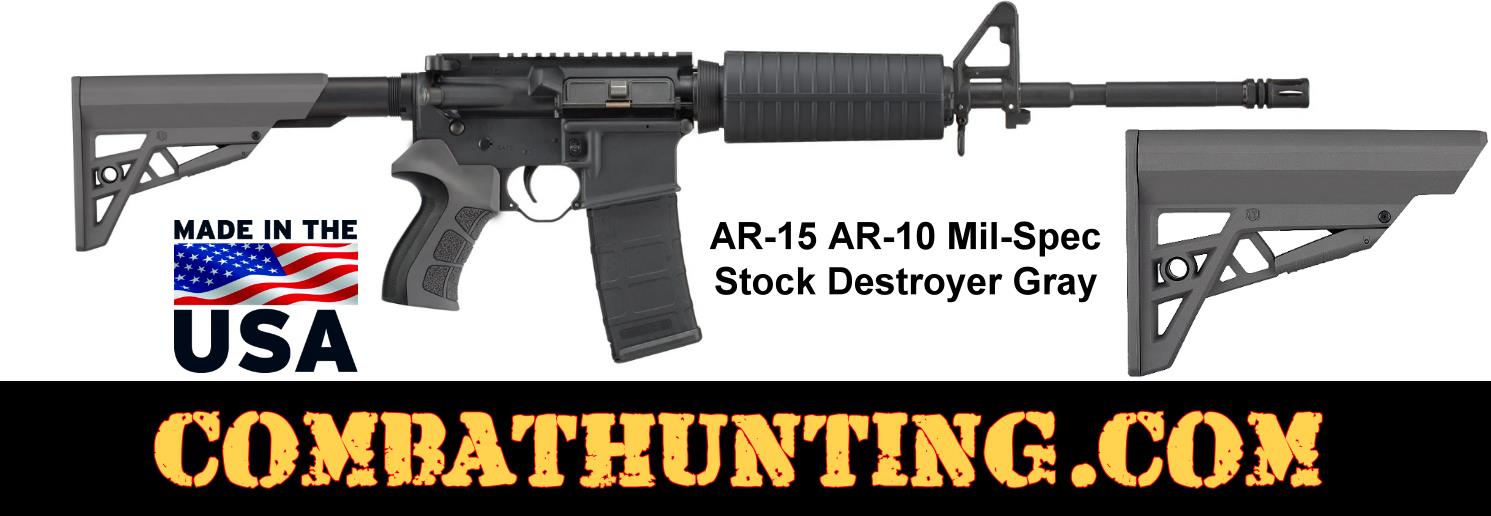 ATI TactLite AR-15 AR-10 Mil-Spec Stock Destroyer Gray style=