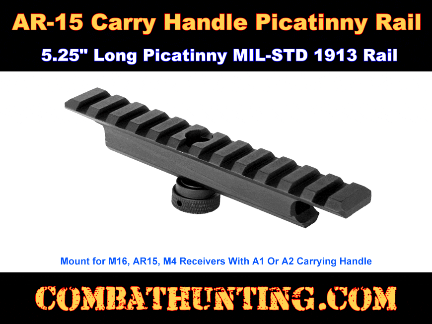 AR-15 Carry Handle Picatinny Rail Mount Adapter style=