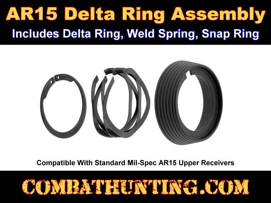 AR-15 Delta Ring Assembly Black Standard UTG style=