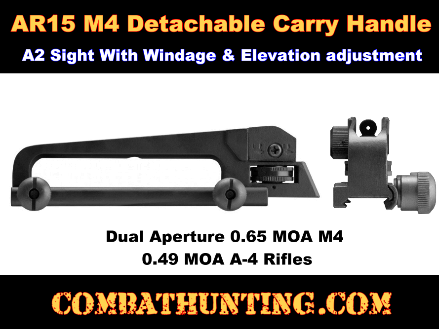 MT017 AR-15 Detachable Carry Handle Mount With A2 Rear Sight - AR-15 Parts ...