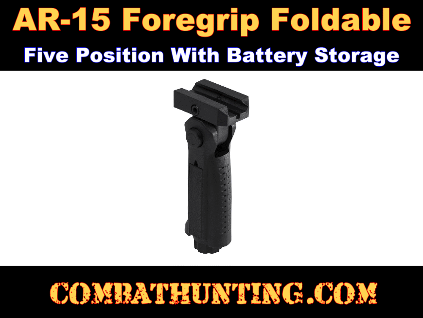 AR-15 Foregrip Foldable Five Position Black style=