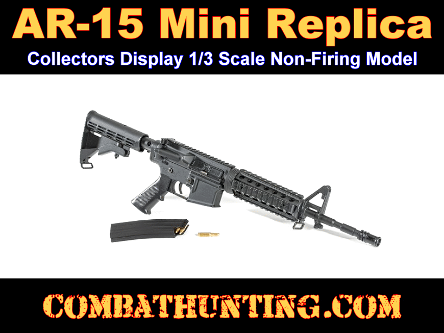 AR-15 Mini Replica 1/3 Scale Die Cast Metal RW Minis style=