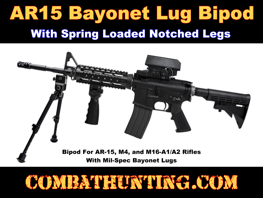 AR-15 M16 Bayonet Lug Bipod style.