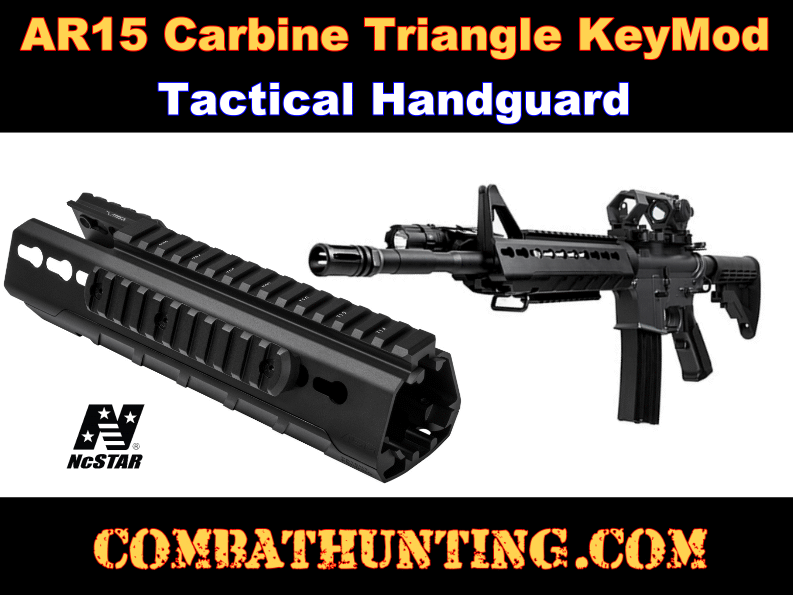 NcStar AR15 Carbine Triangle KeyMod Handguard style=