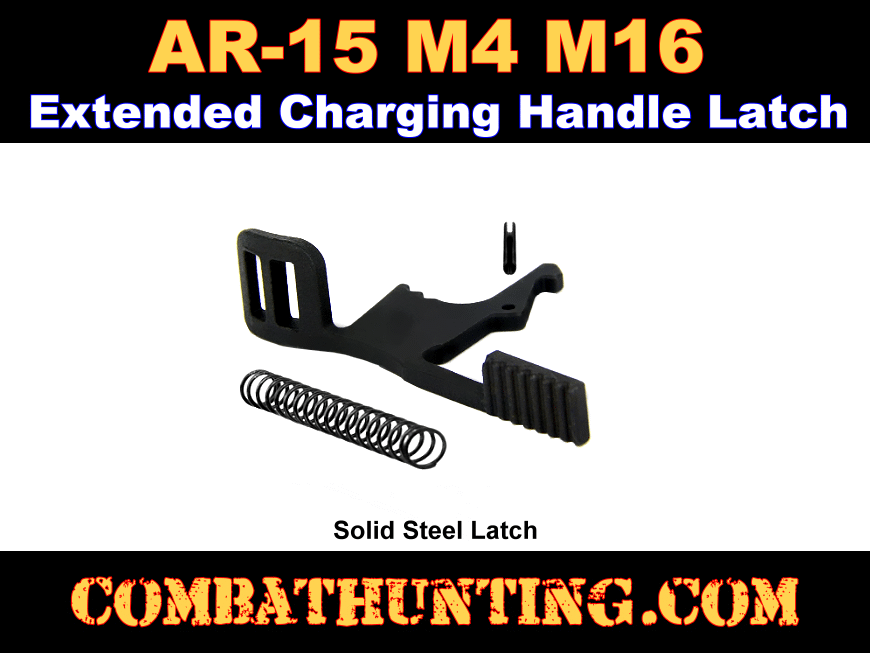 AR-15 Extended Charging Handle Latch Steel style=