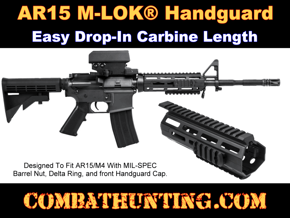 AR15 M-LOK® Handguard Carbine Length  style=