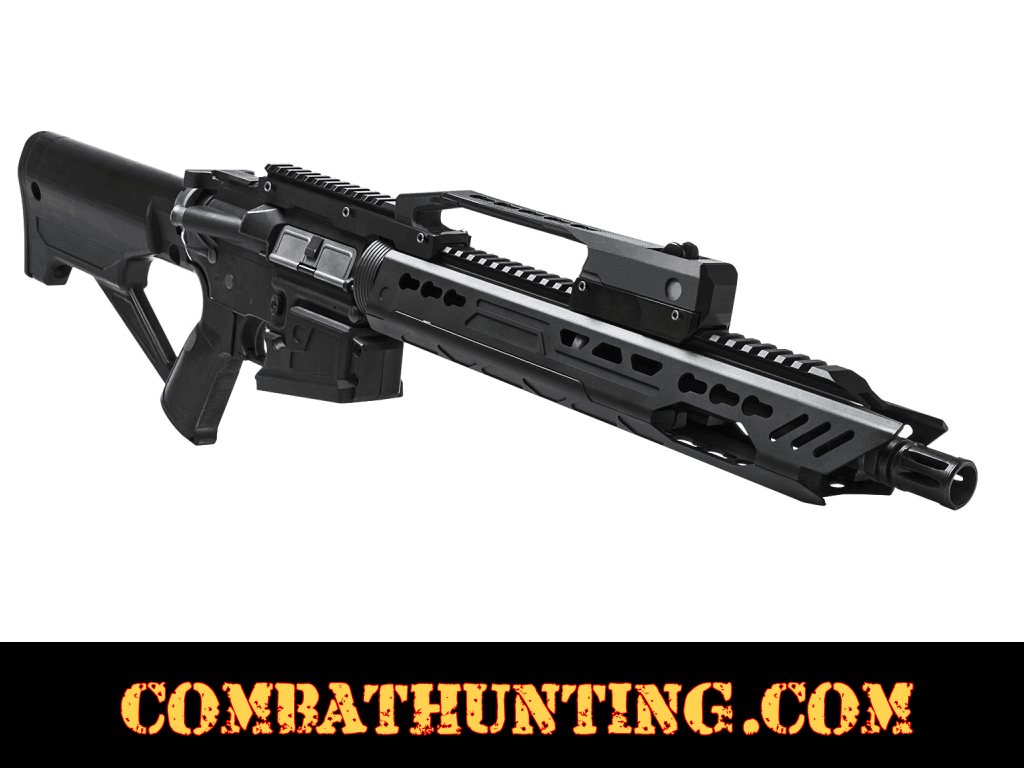 AR-15 Blaster Stock Kit Keymod Handguard, Mag Well Funnel & Carry Handl...