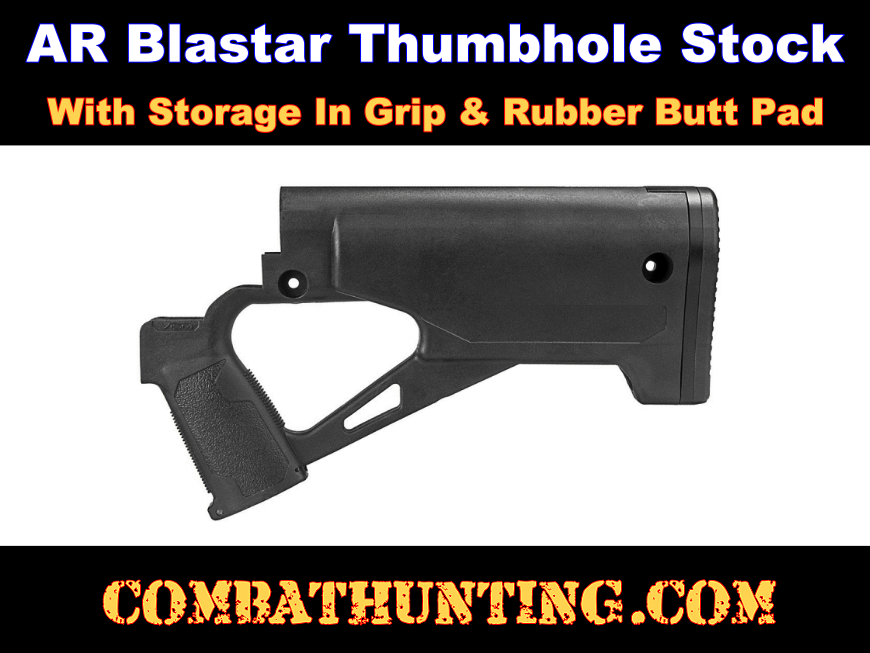 AR15 Thumbhole Stock Fixed For Mil-Spec Rifles style=