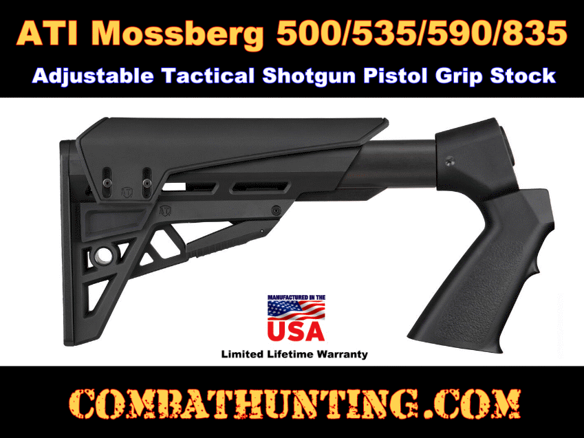 ATI Mossberg 500/535/590/835 Shotforce Adjustable Tactical Shotgun Stock style=