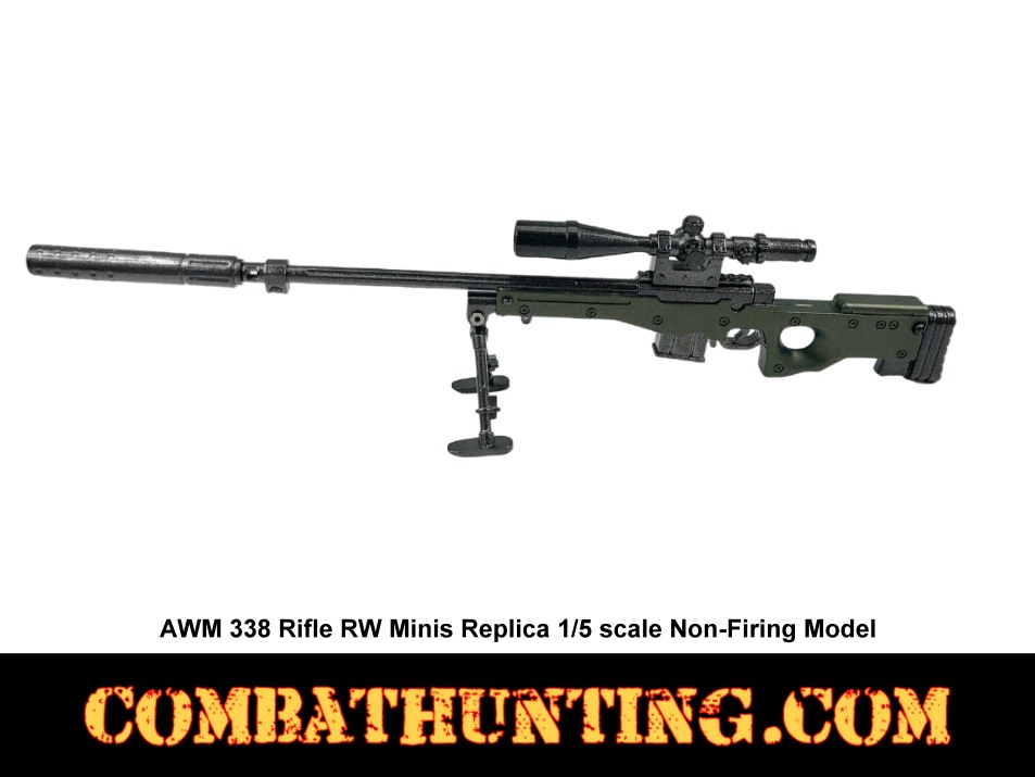 1/5 AWP Sniper Rifle with Scope and Silencer 