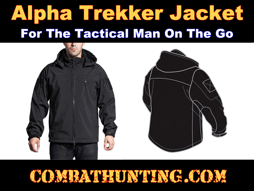 Alpha Trekker Tactical Jacket-Black style=