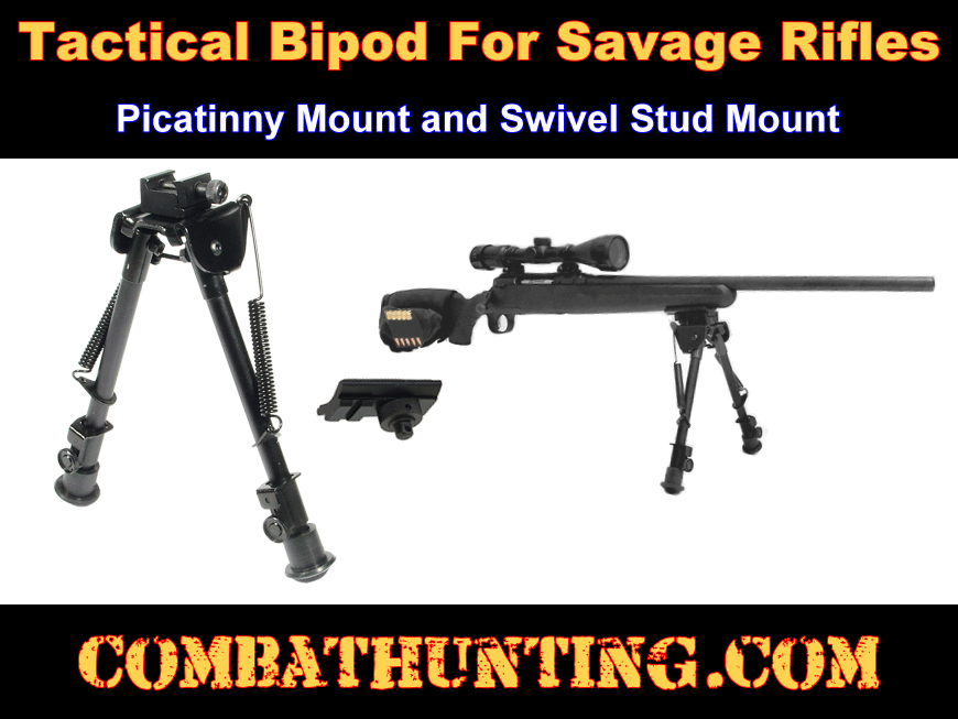 Bipod For Savage Axis Rifles Adjustable Bipod style=