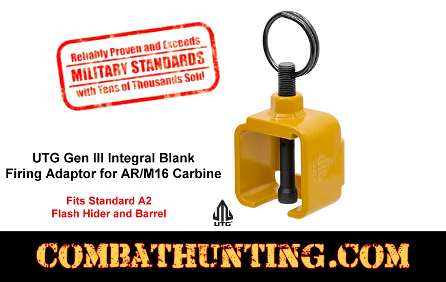 UTG Gen III Integral Blank Firing Adaptor for AR/M16 Carbine style=
