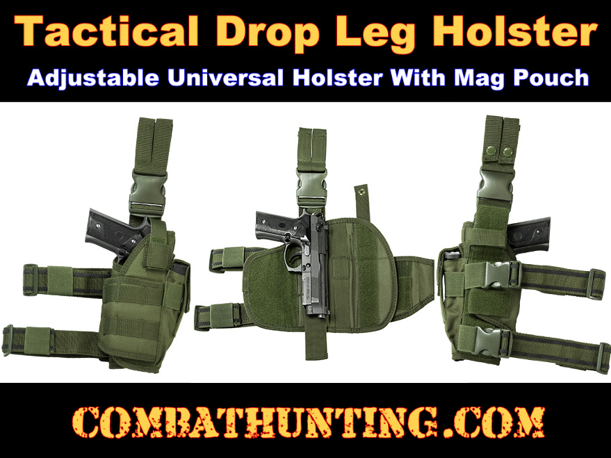 thumbnail image 2 of Tactical MK9 Drop Leg Water Bottle Holster – Ambidextrous Thigh Holder For Sprayer Or Bottle, Nylon 2 of 6
