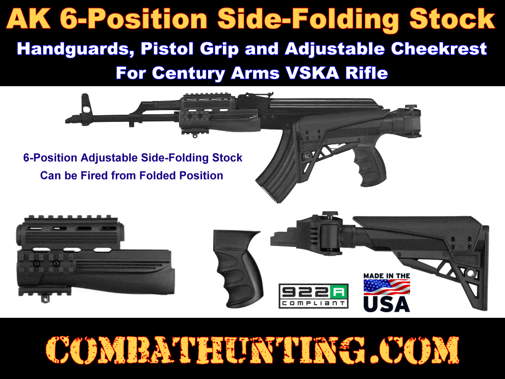 Century Arms VSKA Side-Folding Stock Furniture Kit Upgrades style=