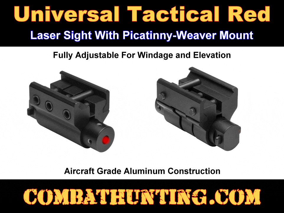 Pistol & Rifle Red Laser Sight With Picatinny-Weaver Mount style=